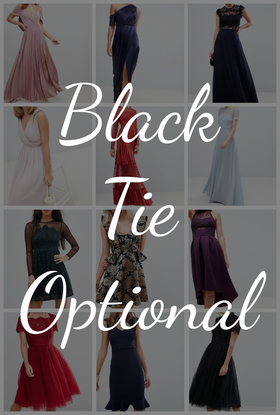 black tie optional dresses